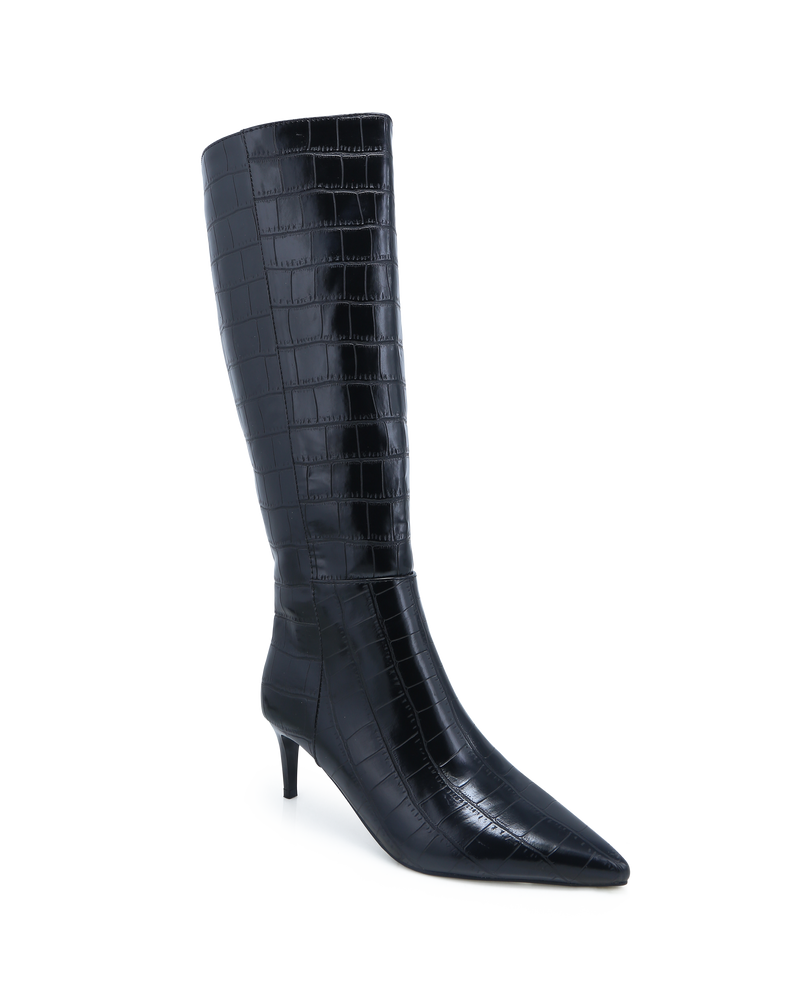ROSELYN - BLACK CROC-Boots-Billini-Billini
