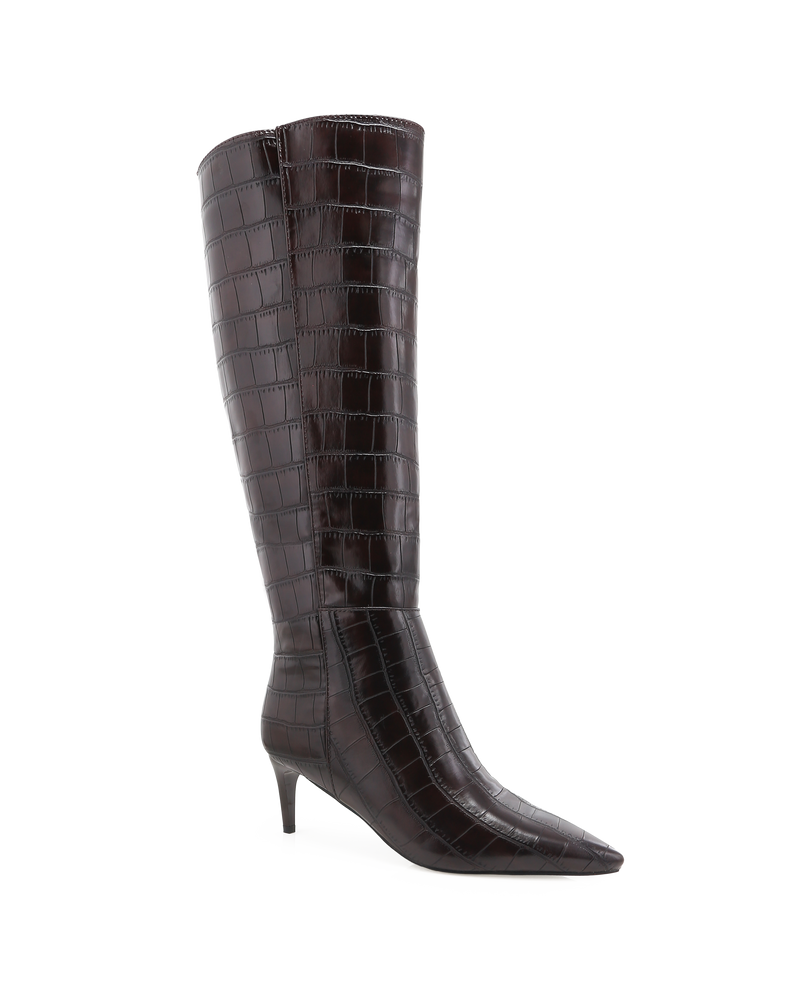 ROSELYN - CHOCOLATE CROC-Boots-Billini-Billini