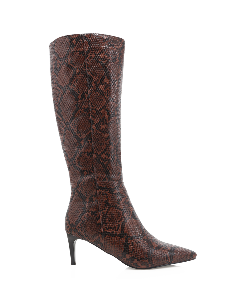 ROSELYN - CHOCOLATE SNAKE-Boots-Billini-Billini