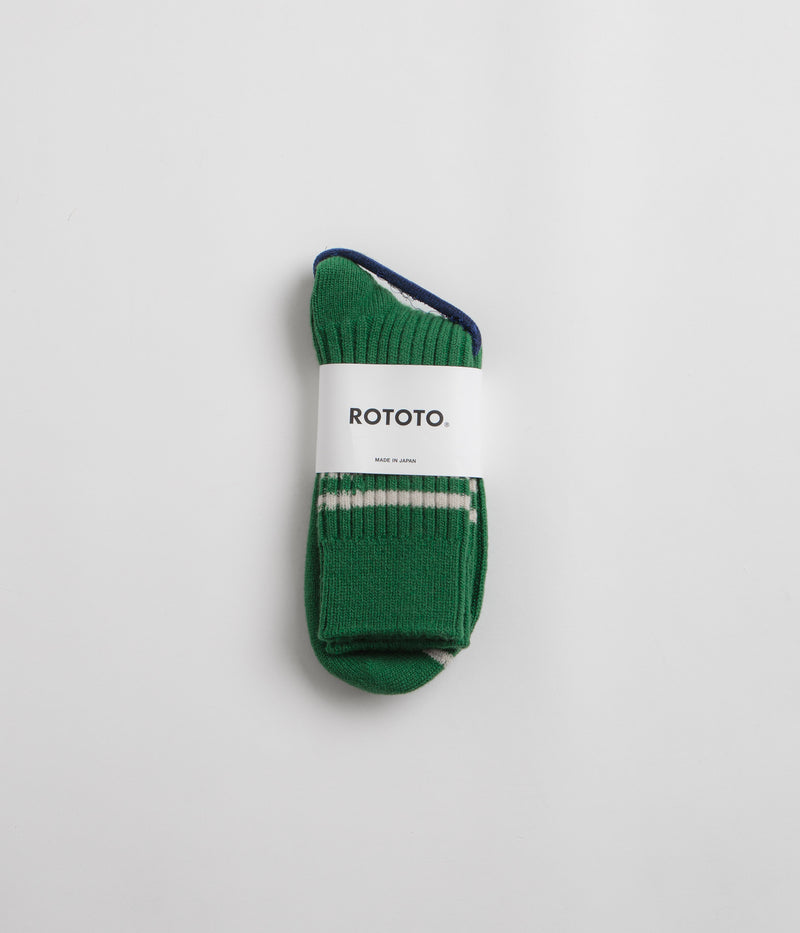RoToTo Merino Lambswool Socks in Green