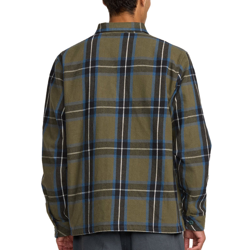 RVCA Flight Risk Shirt Jacket - Hunter Green