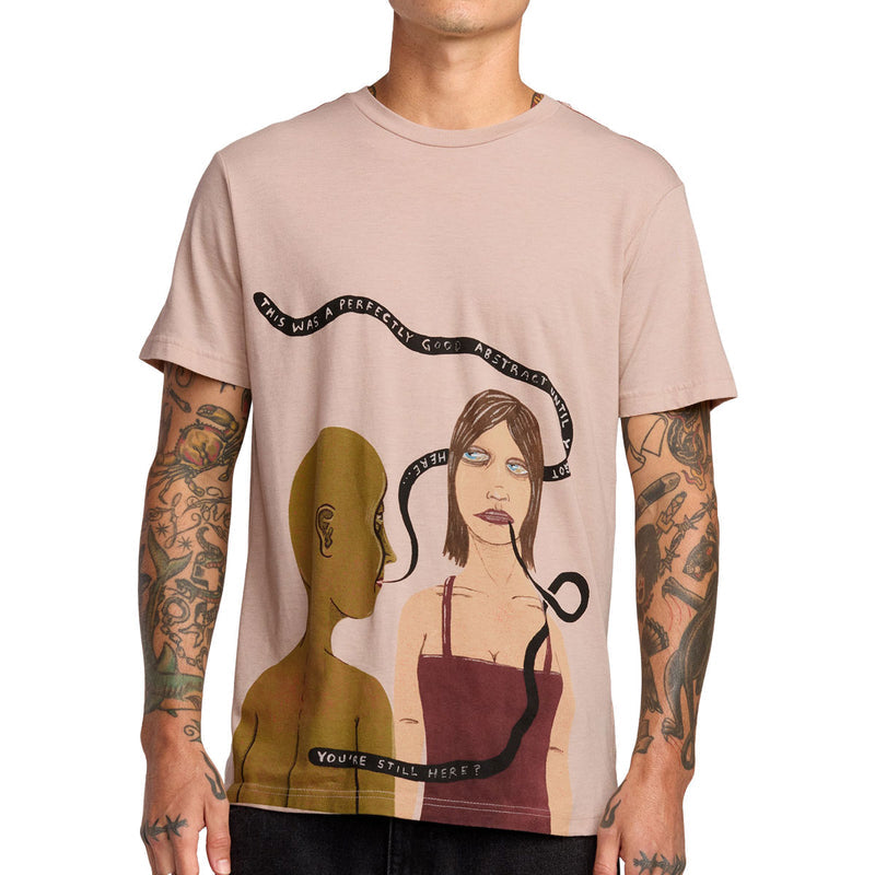 RVCA You're Still Here T-Shirt - Pale Mauve