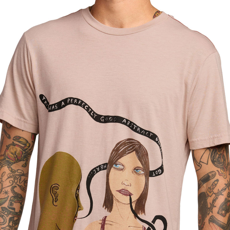 RVCA You're Still Here T-Shirt - Pale Mauve