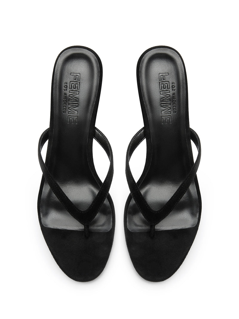 Sakura Slipper - Suede Black