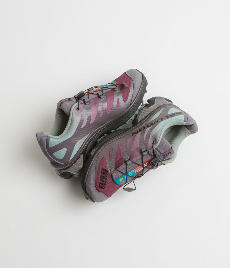 Salomon XT-4 OG Shoes in Excalibur and Green Milieu / Tawny Port