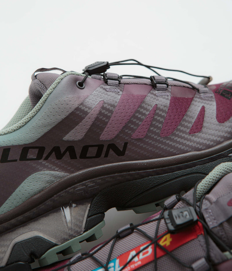 Salomon XT-4 OG Shoes in Excalibur and Green Milieu / Tawny Port