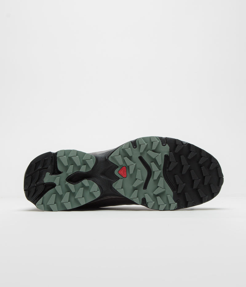Salomon XT-4 OG Shoes in Excalibur and Green Milieu / Tawny Port