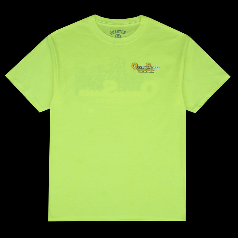 Quartersnacks Sanitation T-Shirt Neon Yellow