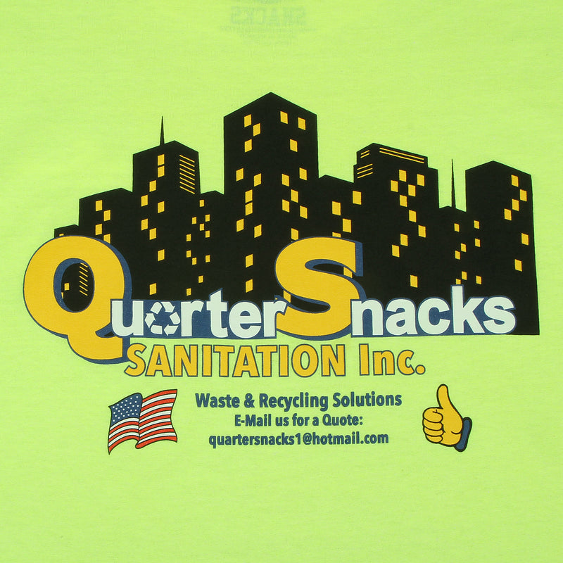 Quartersnacks Sanitation T-Shirt Neon Yellow