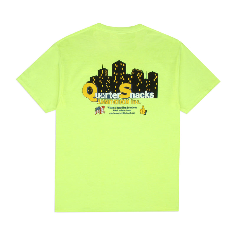 Quartersnacks Sanitation T-Shirt Neon Yellow