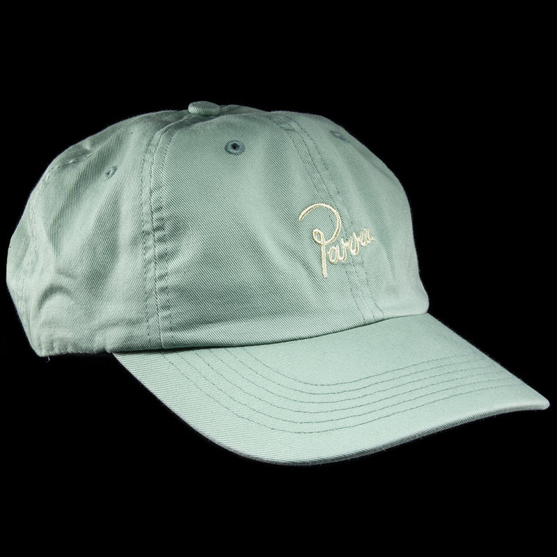 by Parra | Script Logo 6 Panel Hat Sage Green