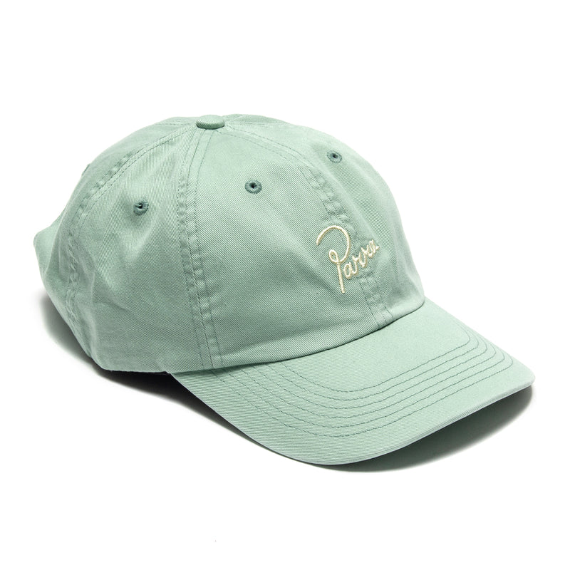 by Parra | Script Logo 6 Panel Hat Sage Green