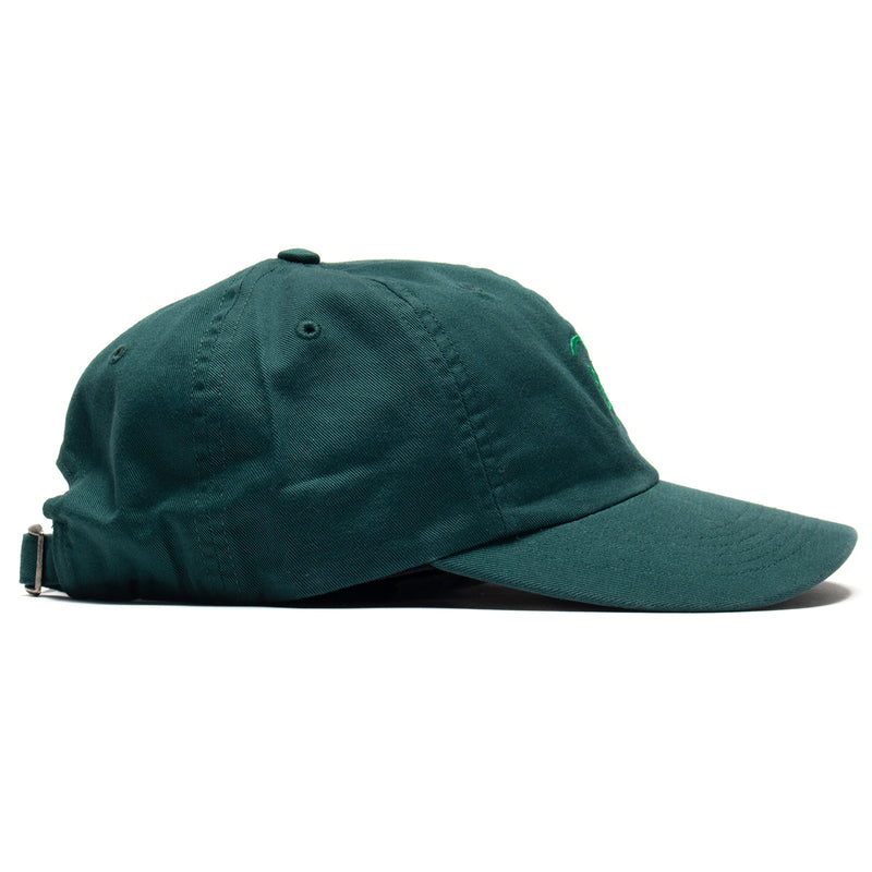 by Parra | Script Logo 6 Panel Hat pine green