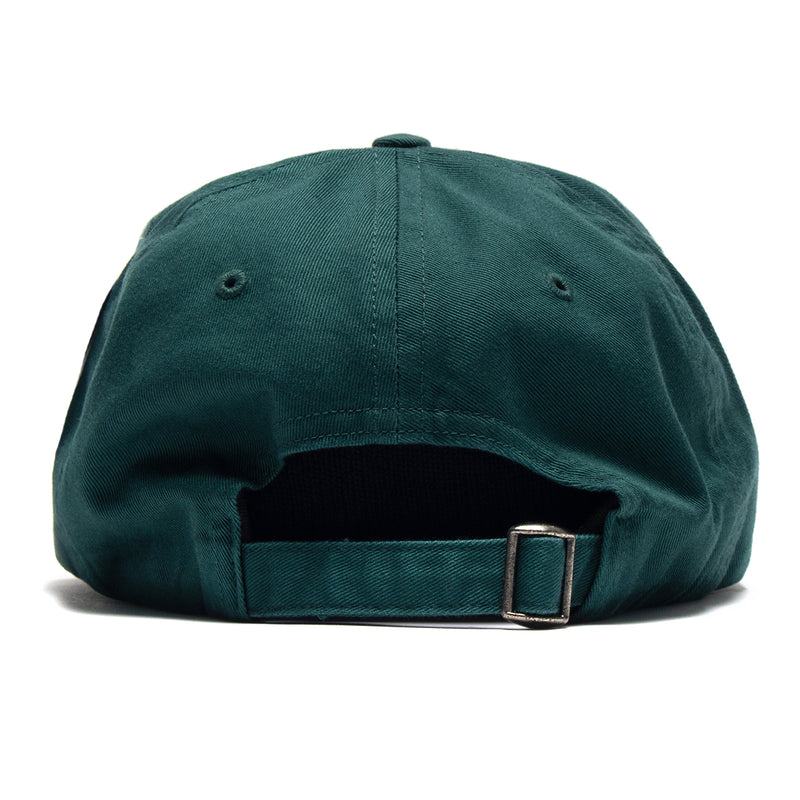 by Parra | Script Logo 6 Panel Hat pine green