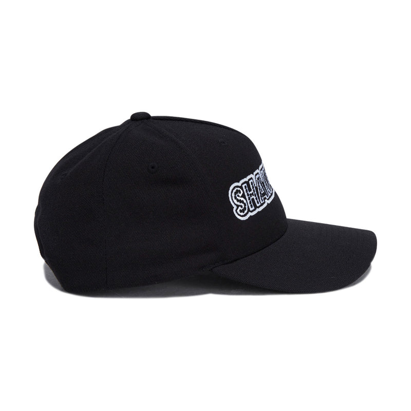 Shake Junt Stretch Logo Snapback Hat - Black