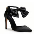 Sharlie - Black Satin - Street Sole