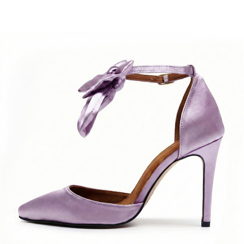 Sharlie - Lavender Satin - Street Sole
