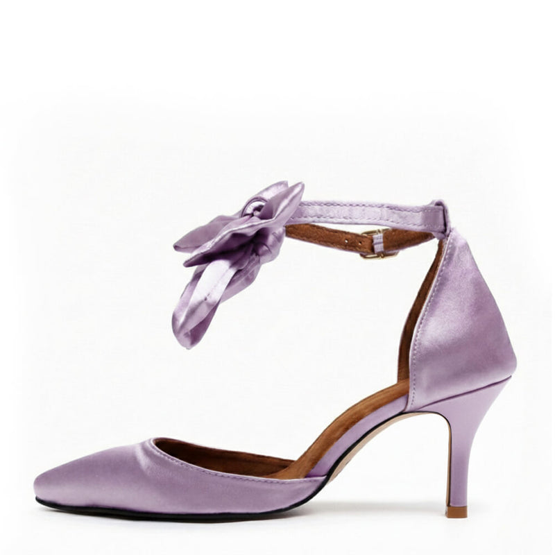 Sharlie - Lavender Satin - Street Sole
