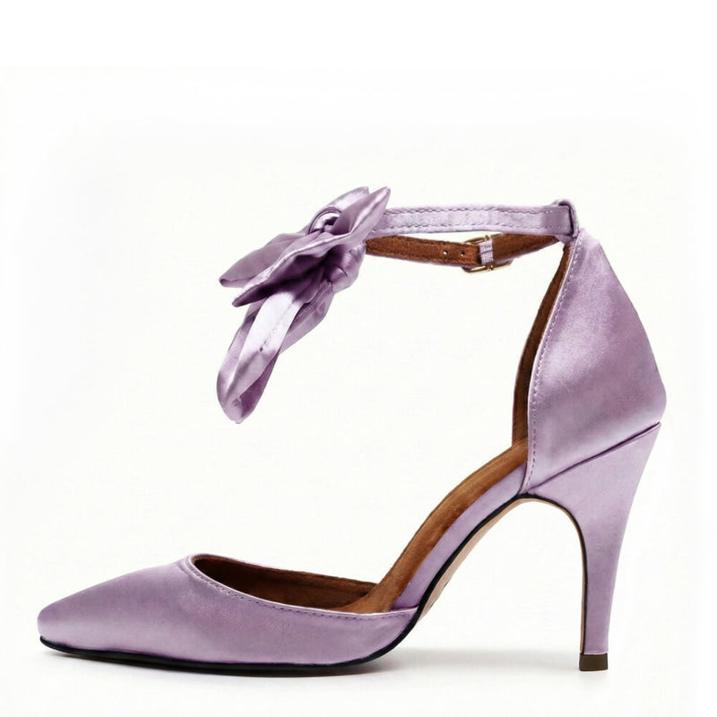 Sharlie - Lavender Satin - Street Sole