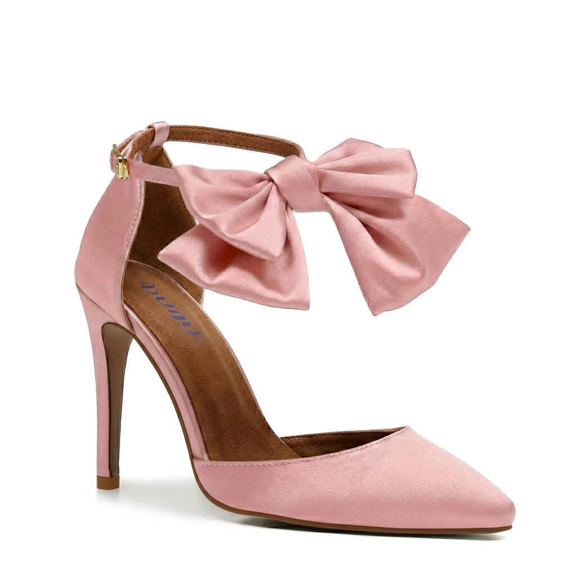 Sharlie - Light Pink Satin - Street Sole