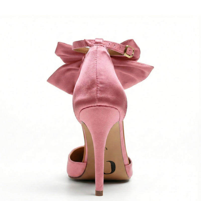 Sharlie - Light Pink Satin - Street Sole