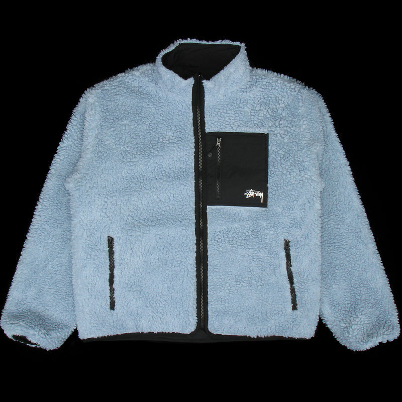 Stussy | Sherpa Reversible Jacket Light Denim