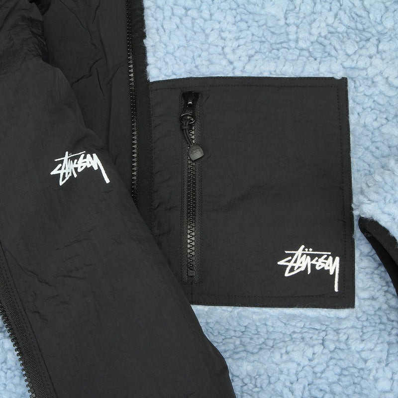 Stussy | Sherpa Reversible Jacket Light Denim