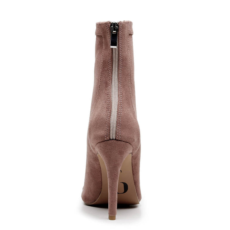 Sierralynn - Blush Vegan Suede - Suede Sole (Dance Floor Only)