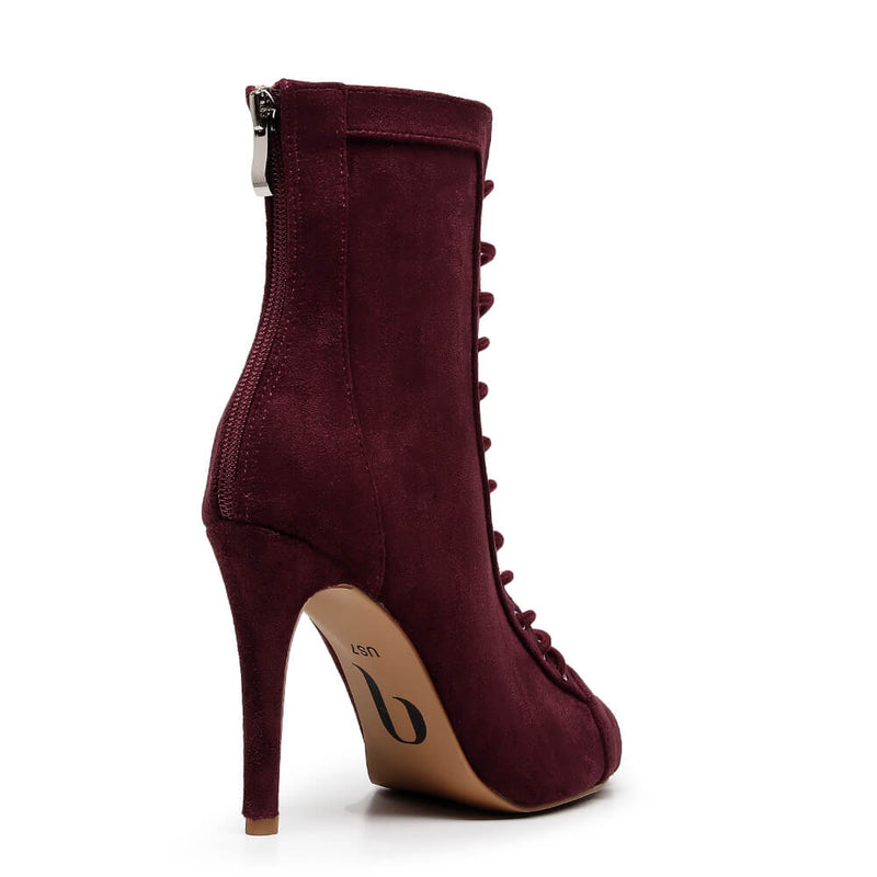 Sierralynn - Eggplant Vegan Suede - Street Sole