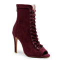 Sierralynn - Eggplant Vegan Suede - Suede Sole (Dance Floor Only)