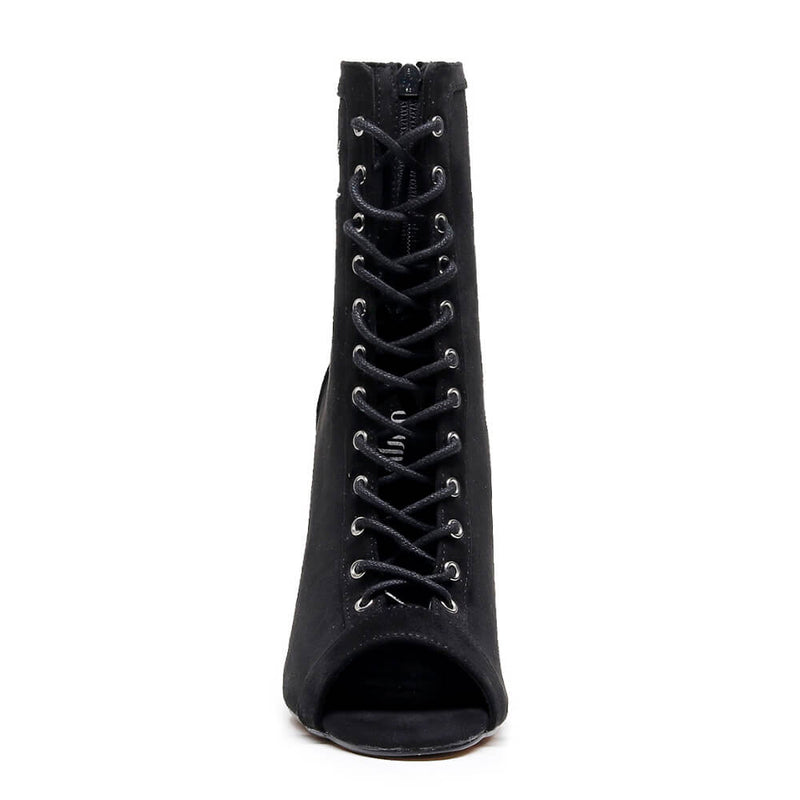 Sierralynn Embroidery - Vegan Suede Black Marijuana Plant - Street Sole