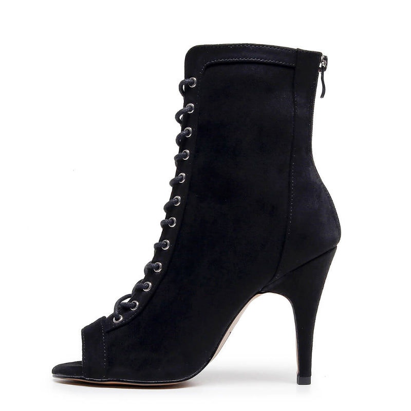 Sierralynn Embroidery - Vegan Suede Black Pride Heart - Street Sole
