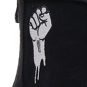 Sierralynn Embroidery - Vegan Suede Black Resist - Street Sole