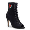 Sierralynn Embroidery - Vegan Suede Black Watermelon - Street Sole