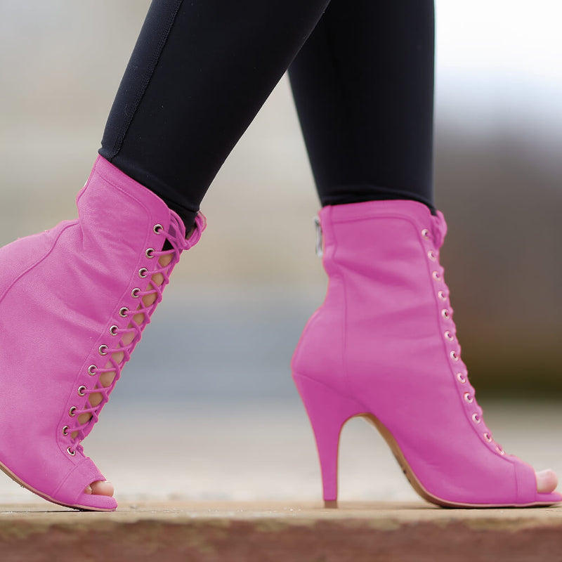 Sierralynn - Magenta Vegan Suede - Street Sole