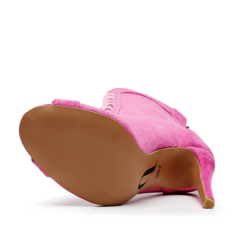 Sierralynn - Magenta Vegan Suede - Street Sole