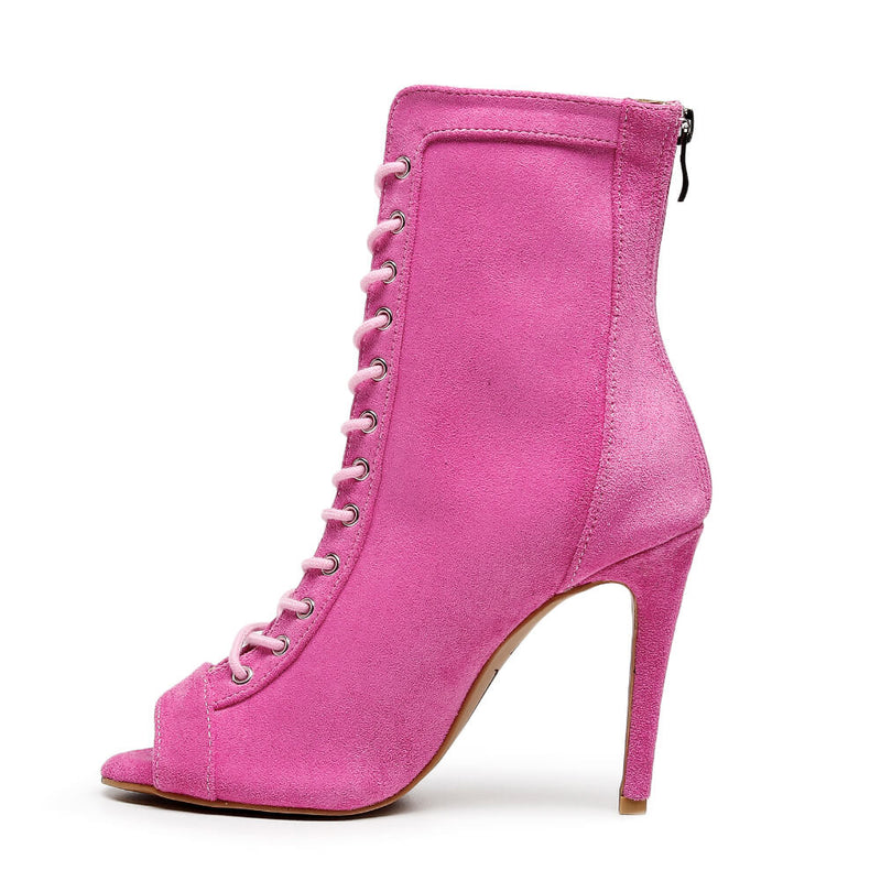 Sierralynn - Magenta Vegan Suede - Suede Sole (Dance Floor Only)