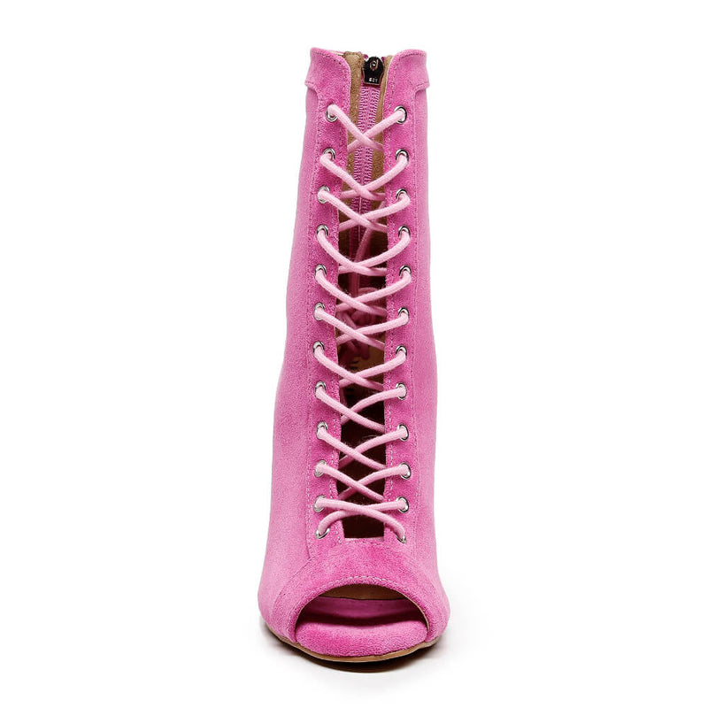 Sierralynn - Magenta Vegan Suede - Suede Sole (Dance Floor Only)