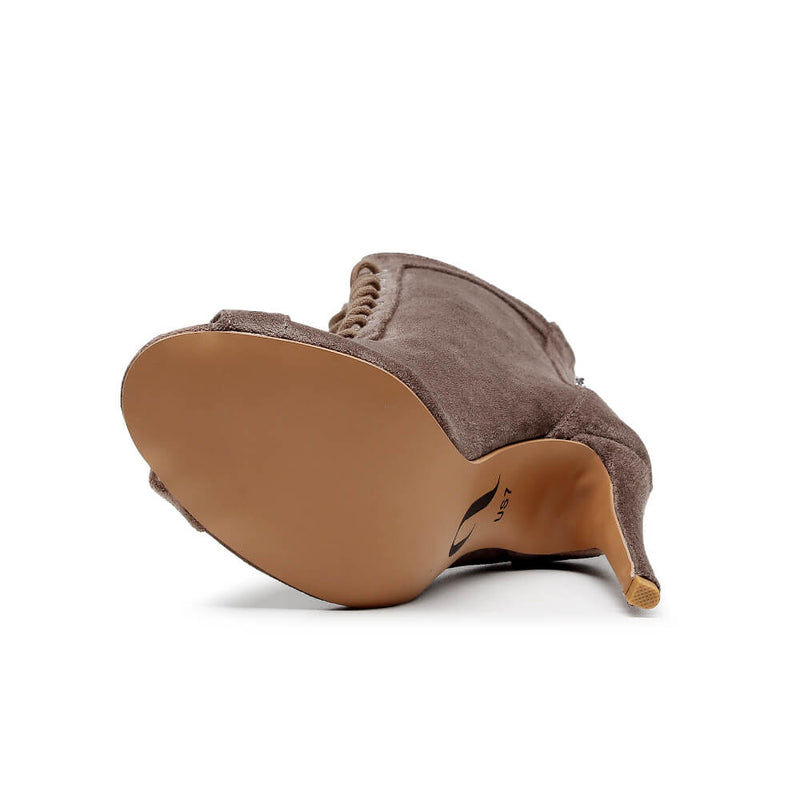 Sierralynn - Taupe Vegan Suede - Street Sole