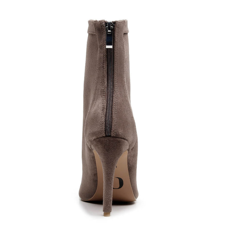Sierralynn - Taupe Vegan Suede - Suede Sole (Dance Floor Only)