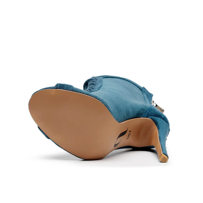 Sierralynn - Teal Vegan Suede - Street Sole