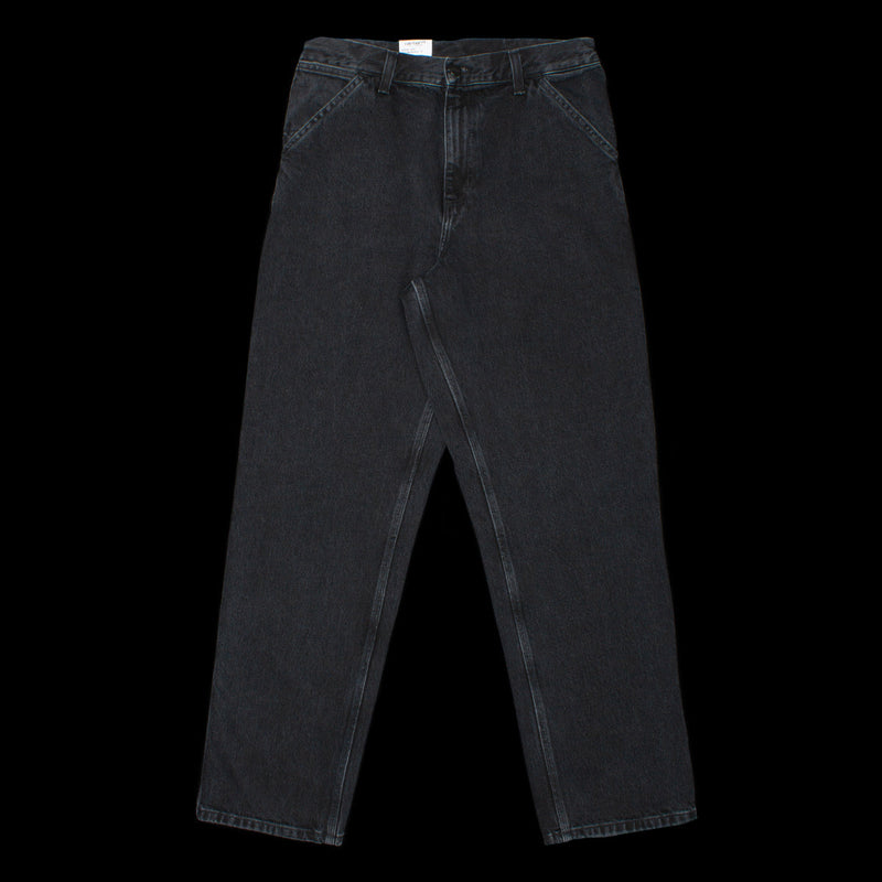 Carhartt WIP | Single Knee Pant Style # I032024-8906 Color : Black (Stone Washed)