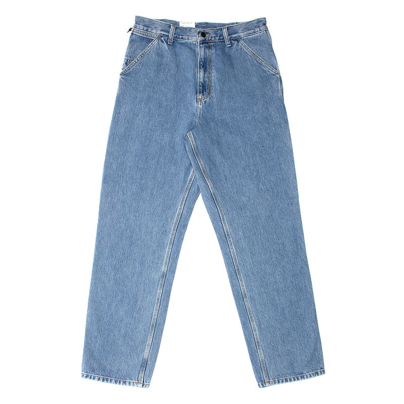 Carhartt WIP | Single Knee Pant Style # I032024-0112 Color : Blue (Stone Bleached)
