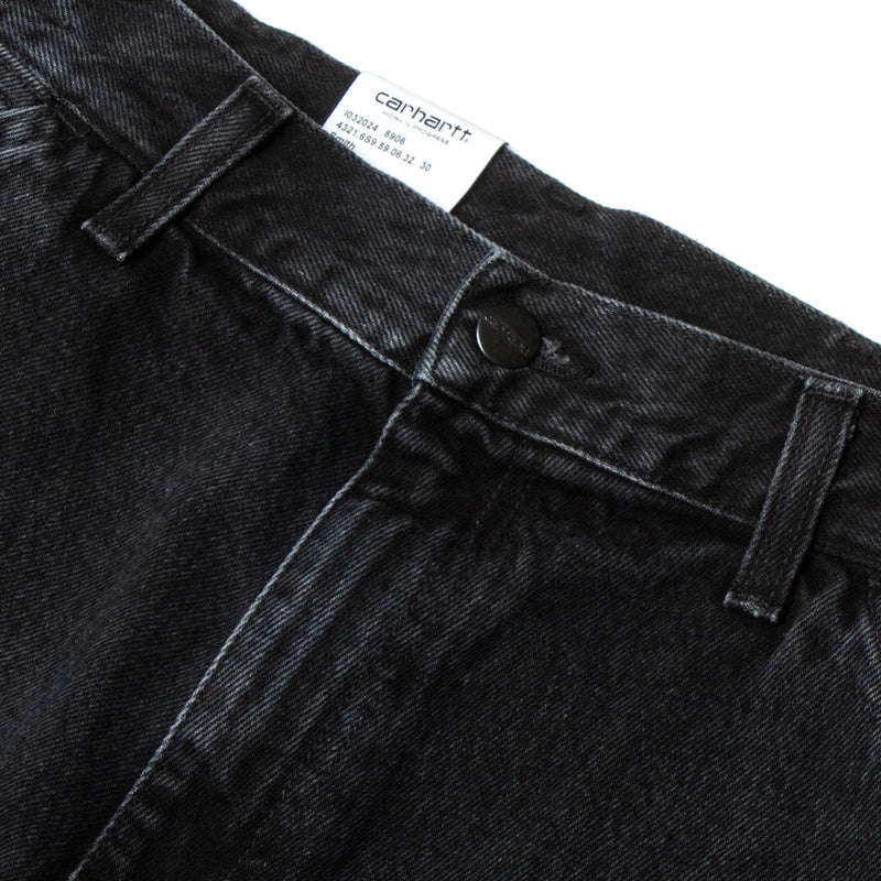 Carhartt WIP | Single Knee Pant Style # I032024-8906 Color : Black (Stone Washed)
