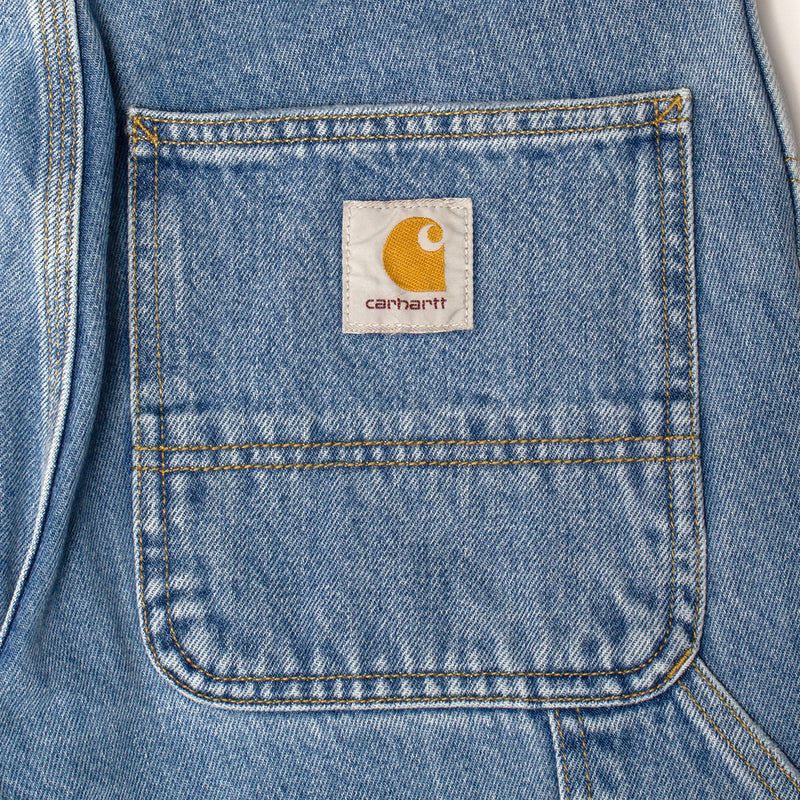 Carhartt WIP | Single Knee Pant Style # I032024-0112 Color : Blue (Stone Bleached)