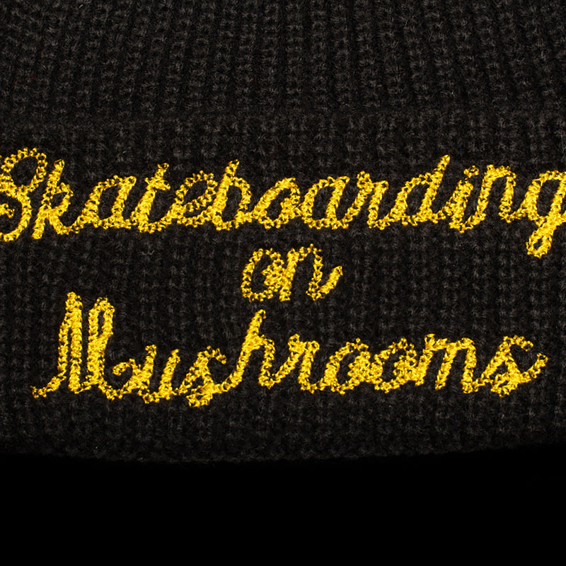Stingwater | Skateboarding On Mushrooms Beanie Color : Black