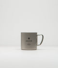 Snow Peak Recycled Titanium Double Wall 450ml Mug in Silver