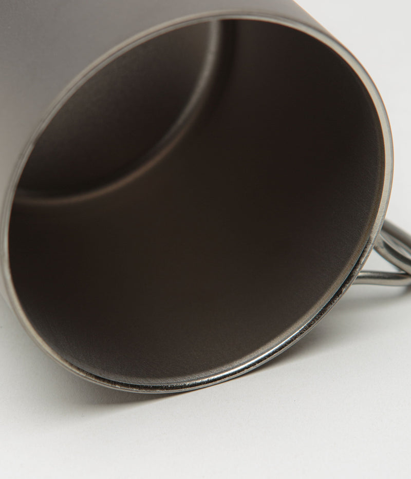 Snow Peak Recycled Titanium Double Wall 450ml Mug in Silver