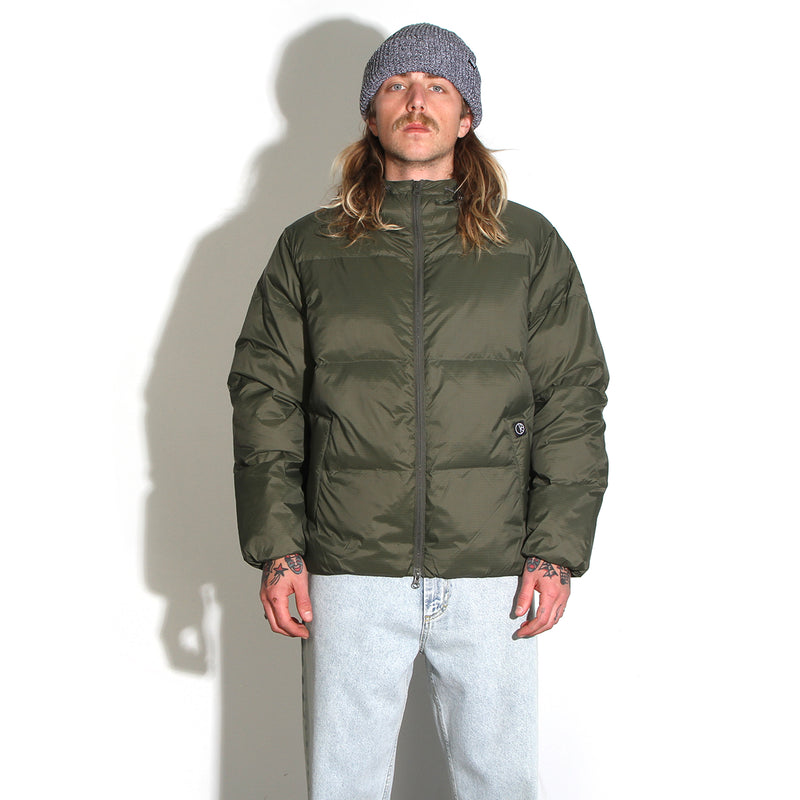 Polar | Soft Ripstop Puffer Jacket Color : Grey Green