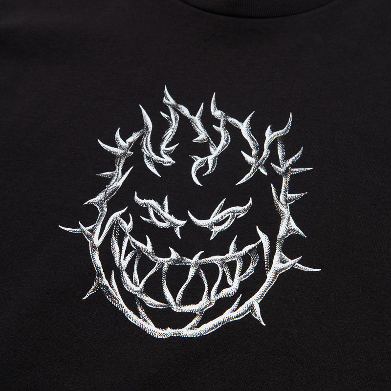 Spitfire Bighead Thorn T-Shirt - Black/Tonal Black/Tonal White